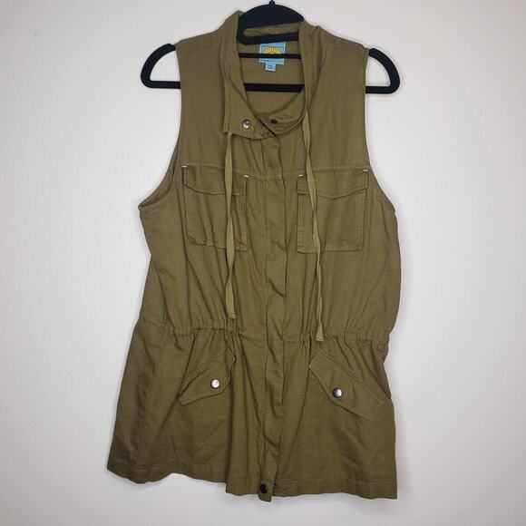 C&C California Jackets & Blazers - C & C California| Linen Cotton Safari Vest